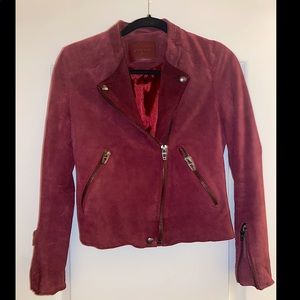Size Small Blank NYC Burgundy Suede Jacket
